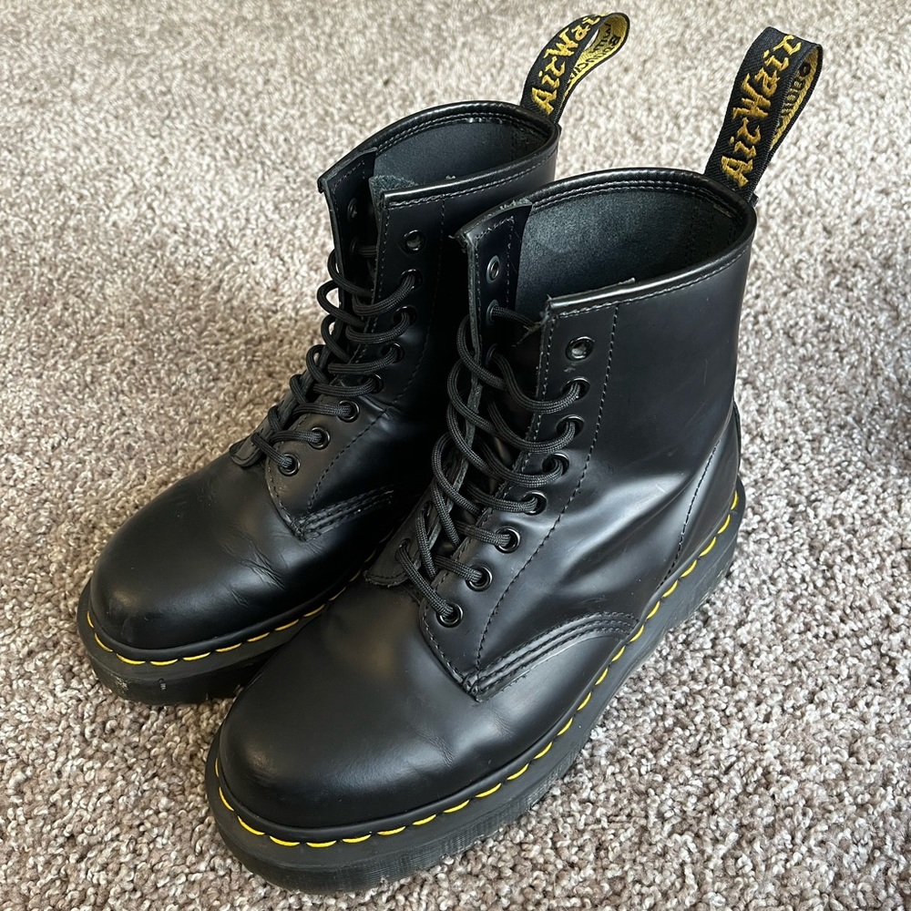 Dr. Martens 1460 Bex Smooth Leather Platform Boots